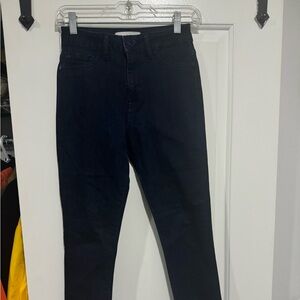 DL1961 Trimtone Skinny Ankle Jeans Size 25 Black